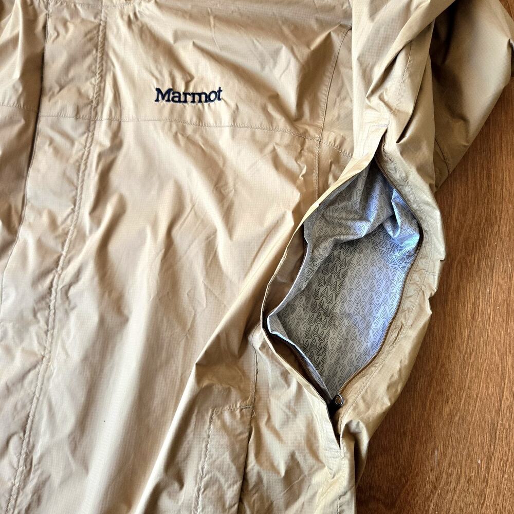 Marmot Men's Caramel Hooded Rain Jacket - Picture 7 of 14